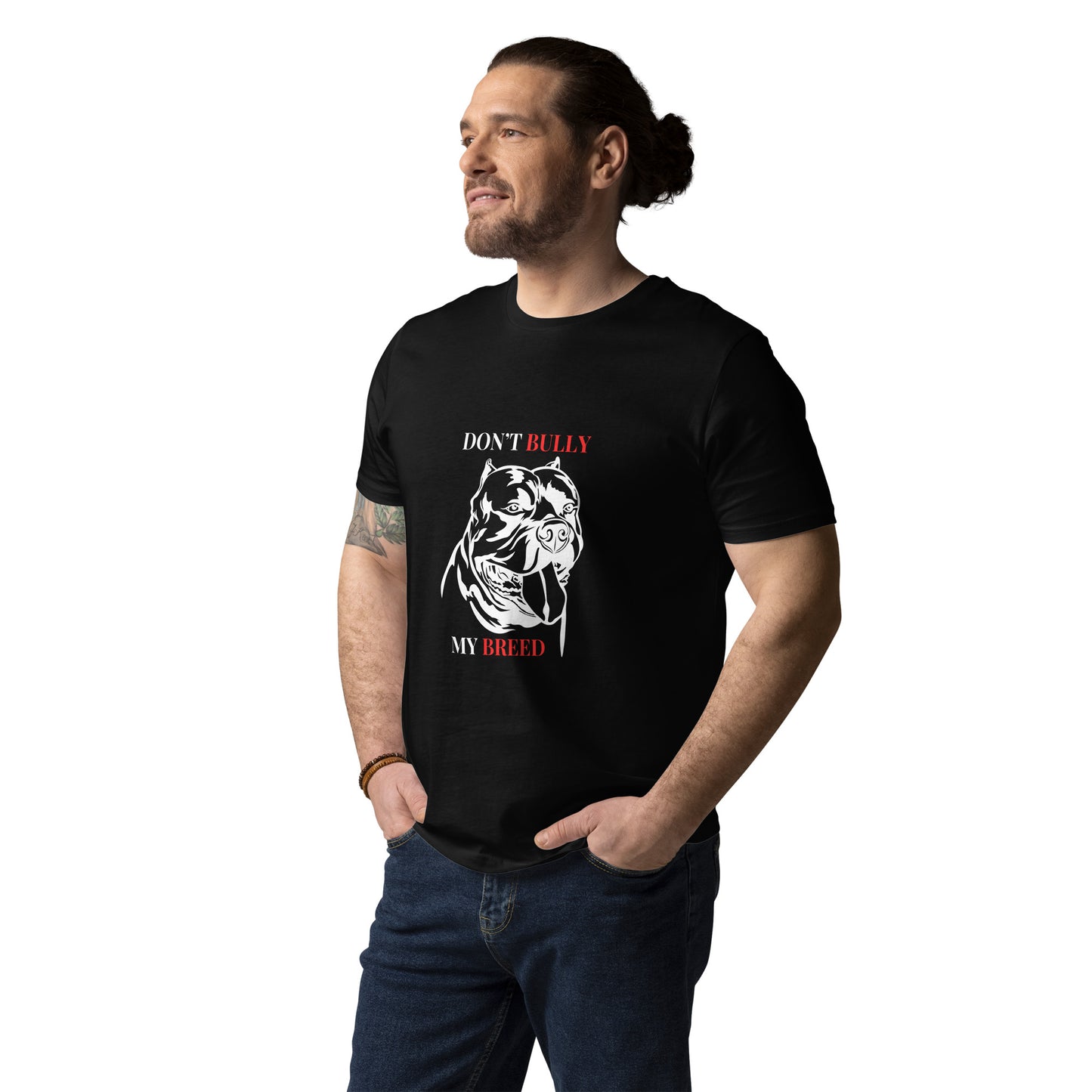 DON'T BULLY MY BREED Unisex organic cotton t-shirt