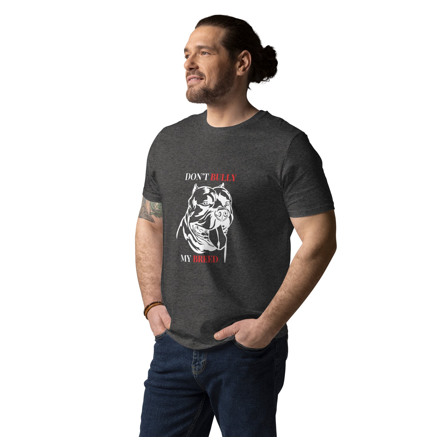 DON'T BULLY MY BREED Unisex organic cotton t-shirt