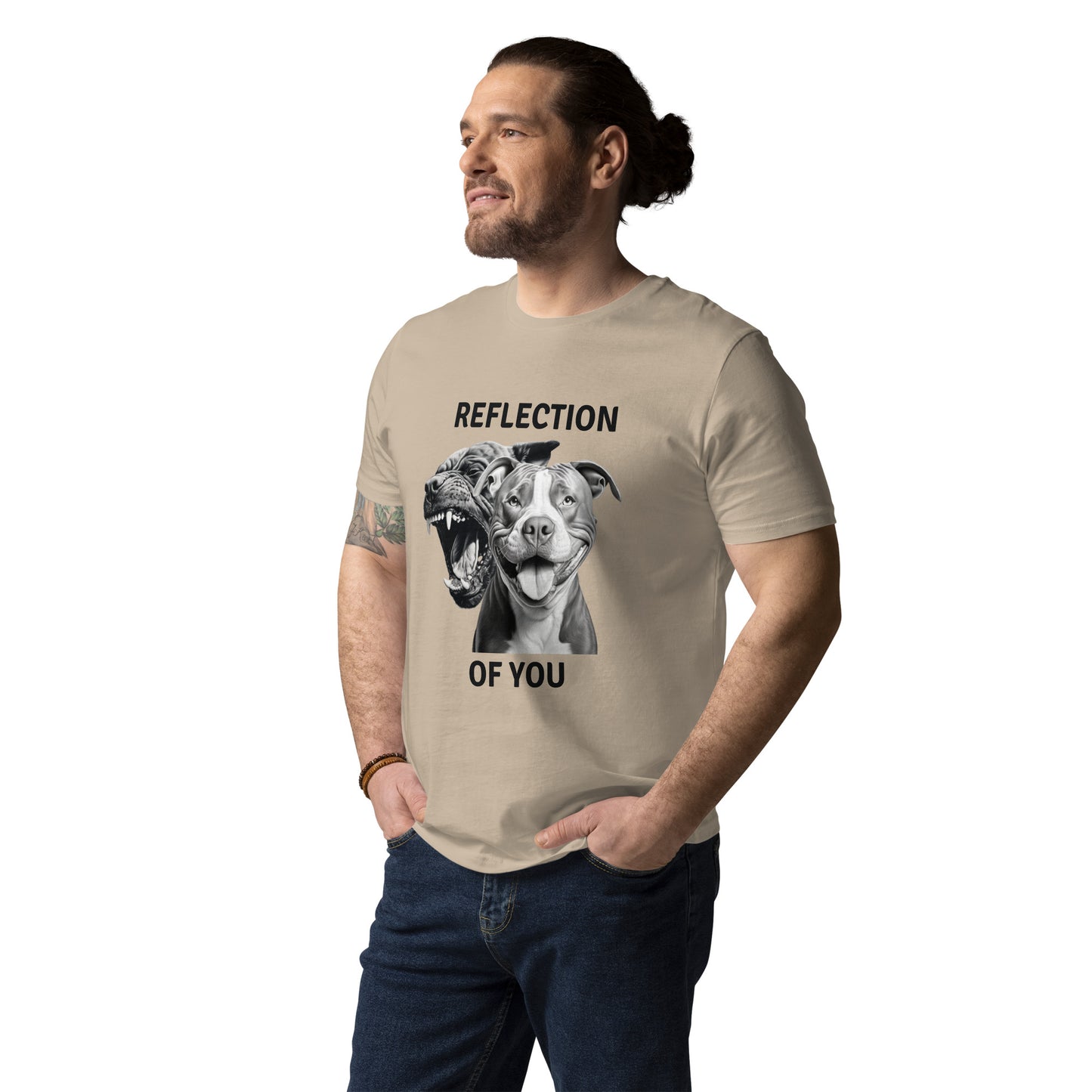 Reflection of you, XL-BULLY Unisex organic cotton t-shirt