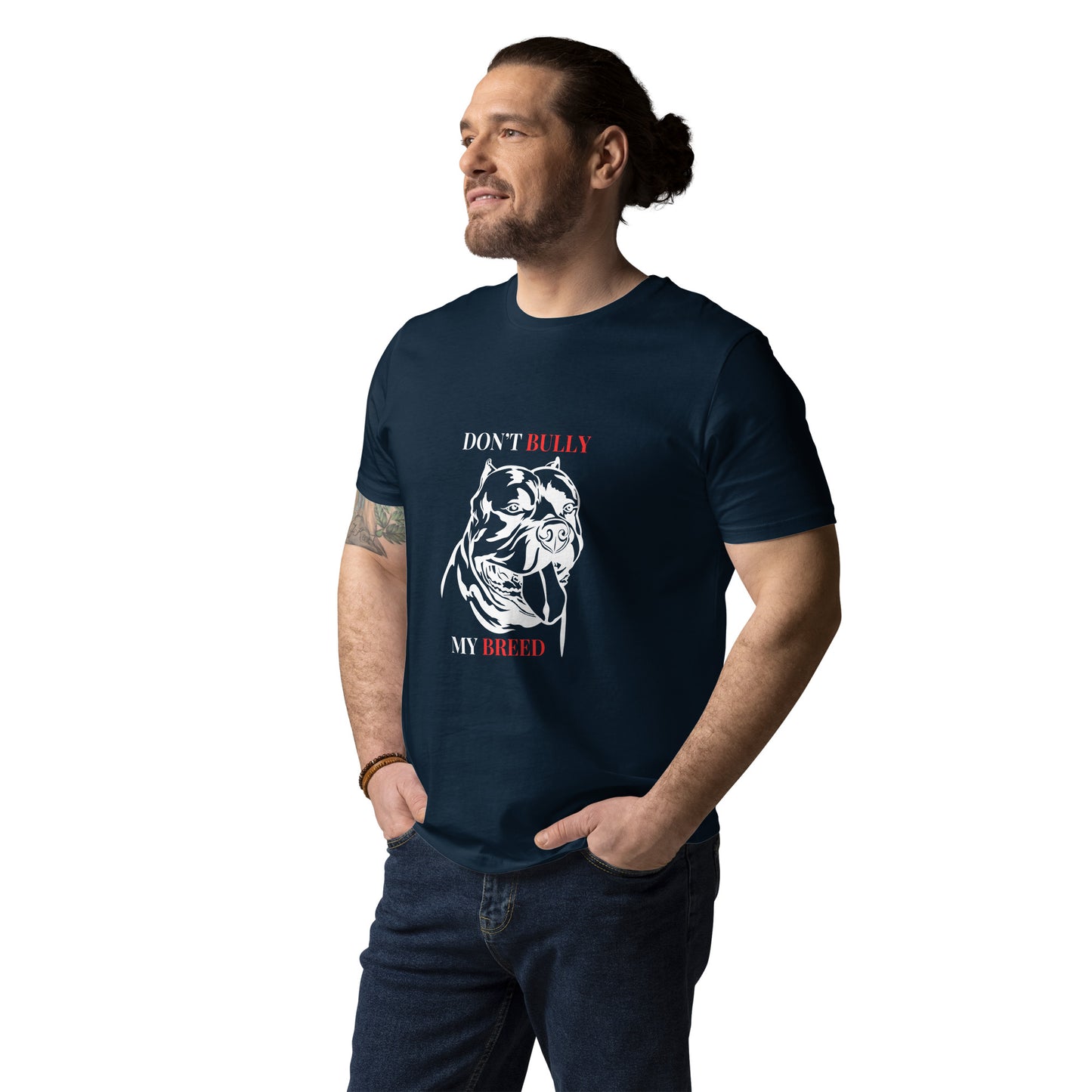 DON'T BULLY MY BREED Unisex organic cotton t-shirt