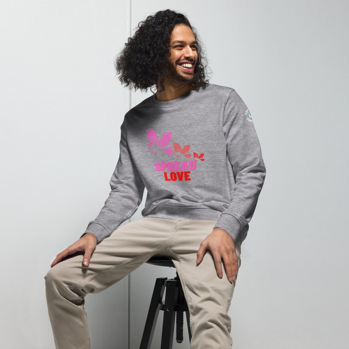 Unisex Organic Sweatshirt (Spread The Love)